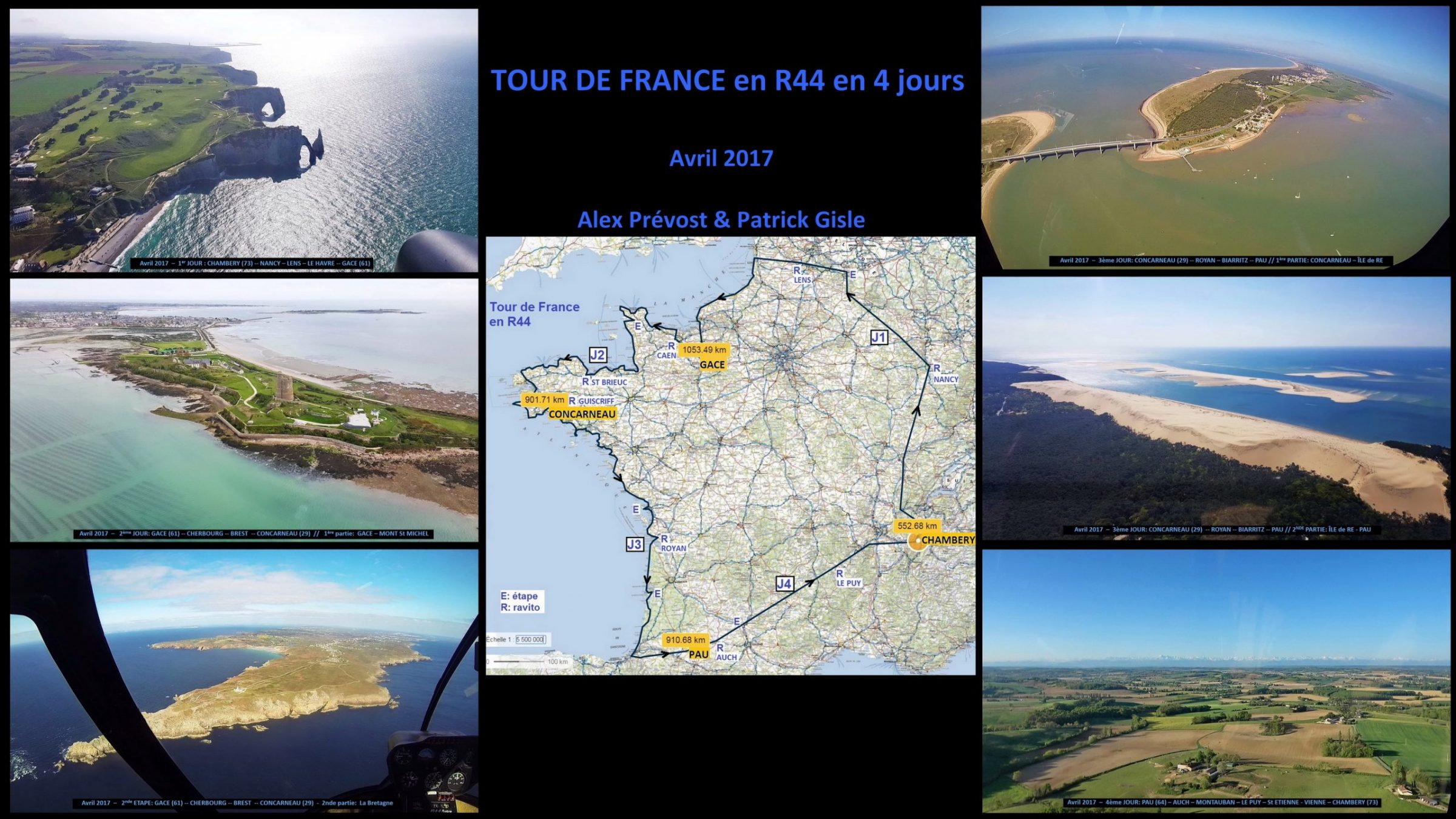 Meteo Marine Penmarch Anse De L Aiguillon Le Tour de France en R44 en 4 jours - Hélimédia